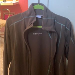 Spyder full zip gray fleece sweatshirt